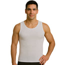 Insta Slim IS PRO Hollow Out Breathable Lightweight Mesh Muscle Tank, White color, 103MS0001