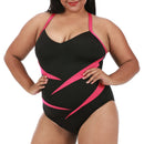 InstantFigure Plus Size Two-Tone One Piece Swimsuit 13306PC, Santa Fe, New Mexico, NM
