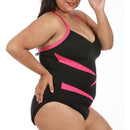 InstantFigure Plus Size Two-Tone One Piece Swimsuit 13306PC, Raleigh, North Carolina, NC