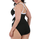 InstantFigure Plus Size Two-Tone One Piece Swimsuit 13306PC, Sulphur, Louisiana, LA
