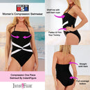 Contrast Twist Front One Piece Swimsuit, Mission Viejo, CA