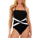 Contrast Twist Front One Piece Swimsuit, Laguna Niguel, CA