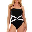 Contrast Twist Front One Piece Swimsuit, Laguna Niguel, CA
