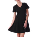 InstantFigure Short V-neck flared skirt Panel dress 16808M, Greenville, North Carolina, NC