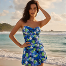 InstantFigure English Garden Skirted One-Piece Swimsuit 26556P
