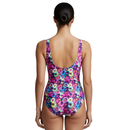 InstantFigure Fancy Floral High-Neck One-Piece Swimsuit 27591