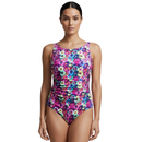 InstantFigure Fancy Floral High-Neck One-Piece Swimsuit 27591