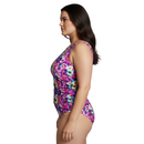 InstantFigure Fancy Floral High-Neck One-Piece Swimsuit 27591