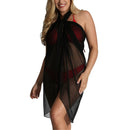 InstantFigure Long Sheer Mesh Cover-up Sarong 33631
