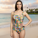 InstantFigure Hawaii One Piece Basic Scoop Tank Swimsuit 86310P