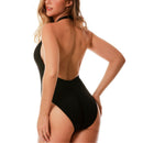 InstantFigure One Piece Empire Seam Halter Swimsuit 13311P
