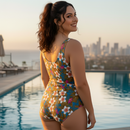 InstantFigure Hawaii high-neck one-piece Swimsuit 86591P