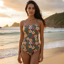 InstantFigure Hawaii Bandeau One-Piece Swimsuit 86624P