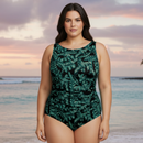 InstantFigure Tropical State High-Neck One-Piece Swimsuit 90591P