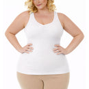 InstantFigure Shirred Tank Top Plus Size Shapewear WT40011C
