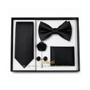 Berlioni 5PC Matching Tie, Bow-tie, Lapel pin, Hanky & Cufflinks Gift Set 155TGS1
