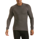 Insta Slim gray compression long sleeve shirt for men, tummy control, hides men boobs perfectly. men compression garment Insta Slim black compression shirt for men, tummy control, hides men boobs perfectly. men compression garment