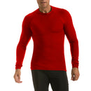 Insta Slim red compression long sleeve shirt for men, tummy control, hides men boobs perfectly. men compression garment Insta Slim black compression shirt for men, tummy control, hides men boobs perfectly. men compression garment
