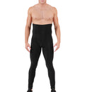 Insta Slim Men’s Compression Hi-Waist Pants in black, showing front view on a fit male model.
