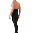 Back view of Insta Slim Men’s Compression Hi-Waist Pants on a model, emphasizing back support and invisible seam lines.