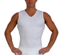 3 Pack Insta Slim white Compression Sleeveless V-Neck Tank VS00N3, Anaheim, California, CA