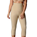 InstantFigure Plus Size Hi-Waist Double Control Capri Leggings WPL017C