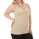 InstantFigure Shirred Tank Top Plus Size Shapewear WT40011C
