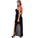 Short Strapless Dress with Long Chiffon Overlay 153134, Erie, Pennsylvania, PA