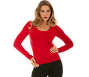 Seamless Crew Neck Top with Long Sleeves 153232, Toledo, Ohio, OH