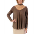Sweater with V-Neckline and Mock Choker 153653, Stockton, California, CA