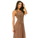 Sleeveless Maxi Dress with Lattice Front 153740