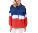 American Flag Unisex Pullover Tie Dye Hoodie - 155008, Clifton, New Jersey, NJ