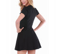 InstantFigure Short Dress Cap Sleeves Fit Flair Bodice 168001, Los Angeles, California, CA