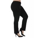 InstantFigure Curvy Plus Size Straight Leg Pant with Slit 16801MC, West Lafayette, Indiana, IN