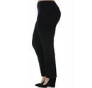 InstantFigure Curvy Plus Size Straight Leg Pant with Slit 16801MC, Huntington Beach, California, CA