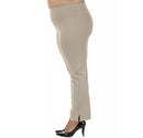 InstantFigure Curvy Plus Size Straight Leg Pant with Slit 16801MC, Laurel, Maryland, MD