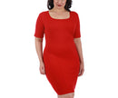 Curvy Plus Size Short Dress Short Sleeves, San Antonio, Texas, TX