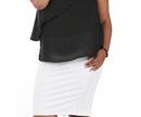 InstantFigure Curvy Plus Size Short Pencil Skirt with Back Zip 16807MC, Jacksonville, North Carolina, NC