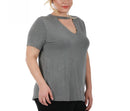 Short Sleeve Top W/Front V-Cutout 3531906C, Portland, Oregon, OR