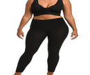 InstantFigure Power Curvy Plus Size Mesh Hi-waist leggings-no side seams 180PL028C
