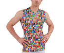 Insta Slim Big & Tall Flag Activewear Sleeveless V-neck Tank 5VAT013BT, Miami, Florida, FL