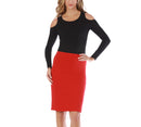 InstantFigure Short Pencil Skirt with Elastic Waist 168024, Pittsburgh, Pennsylvania, PA