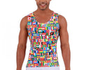 Insta Slim USA Big & Tall Flag Activewear Muscle Tank 5MAT001BT, West Lafayette, Indiana, IN