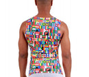 Insta Slim I.S.Pro USA Flags Activewear Muscle Tank 5MAT001