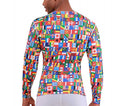 Insta Slim Big & Tall Flags Activewear Long Sleeve V-Neck 5VLST01BT, O''''Fallon, Missouri, MO