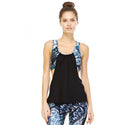 Activewear Racerback Crop Top w/Black Overlay 1531405, Overland Park, Kansas, KS