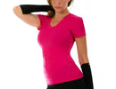 InstantFigure Activewear Compression Short Sleeve V-Neck Top - AWT023, New Orleans, Louisiana, LA
