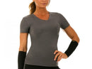 InstantFigure Activewear Compression Short Sleeve V-Neck Top - AWT023, Long Beach, California, CA