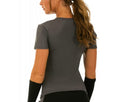 InstantFigure Activewear Compression Short Sleeve V-Neck Top - AWT023, South Loop, Chicago, IL
