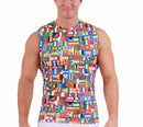 Insta Slim Big & Tall Flag Activewear Sleeveless Crew Neck 5MAT018BT, Niagara Falls, New York, NY
